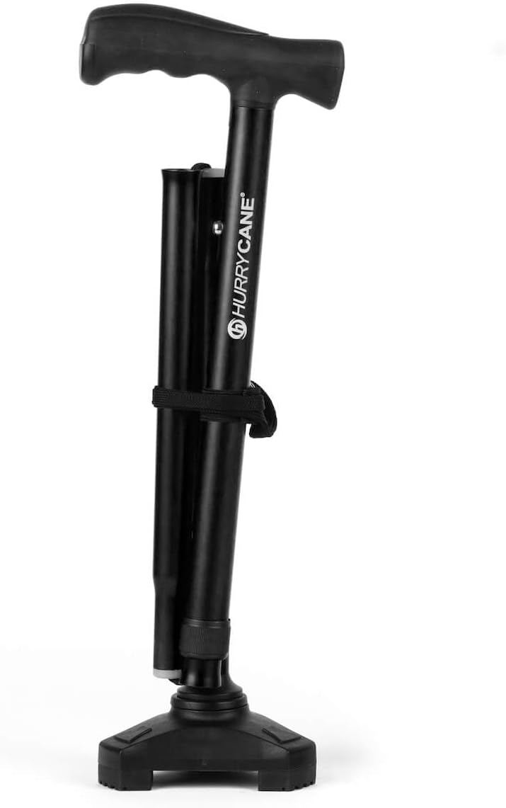 Hurrycane AllTerrain Cane Lightweight Folding Walking Stick Black Amazon.co.uk Health