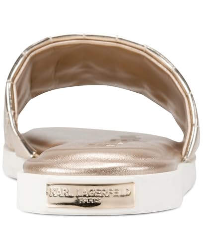 Image of KARL LAGERFELD Women's Cushioned Insole Everyday Carenza Studs - Flat Sandal
