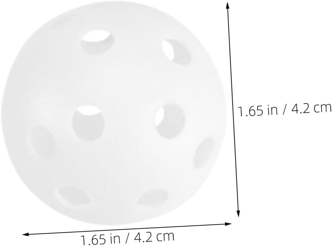 100pcs Practice Golf Balls Hollow Plastic Lightweight Training Balls for Indoor Outdoor Driving Range Golf Playground Use