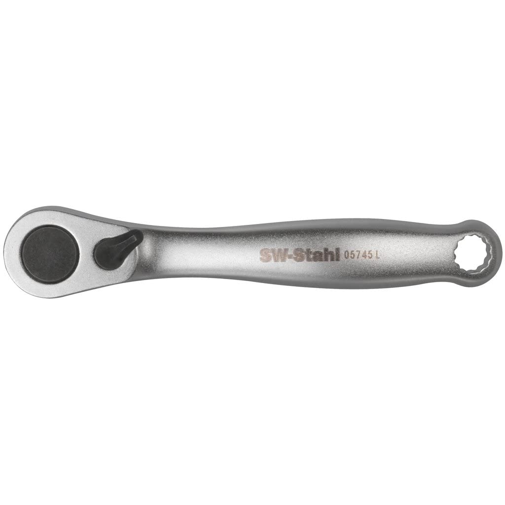 Clé à cliquet pour embouts 1/4" SW-Stahl avec tête ultra compacte 05745L