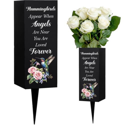 Contenedor de flores para cementerio anticaídas con pinchos de suelo 2