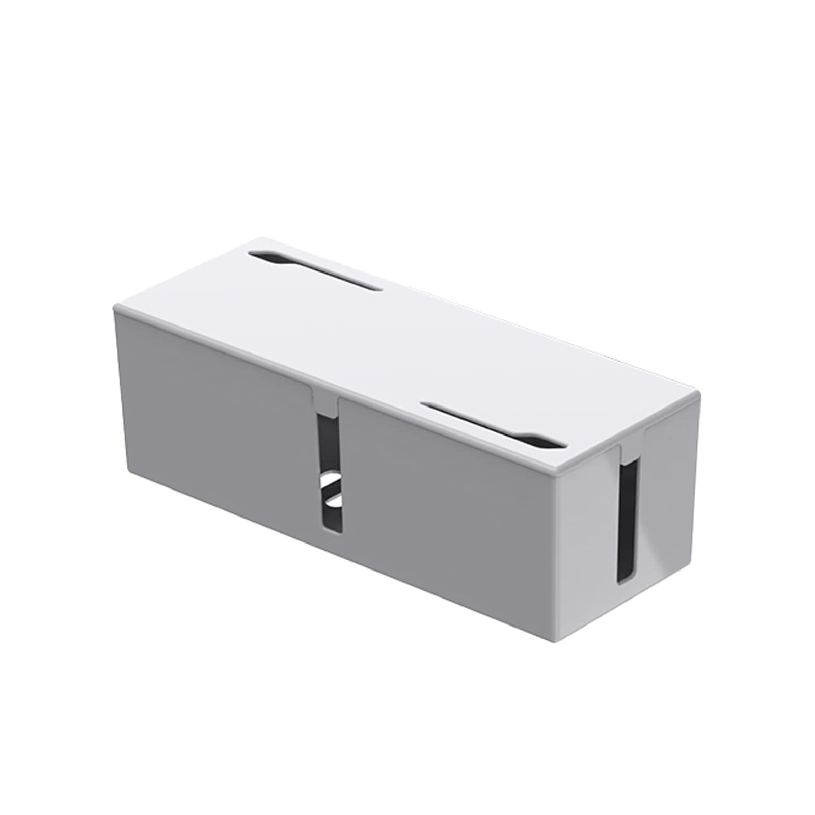 Boîte de Rangement de câbles,Plus Grande boîte de Rangement de câbles avec Couvercle,Organiseur de Bureau pour la Maison,Le Bureau,Cacher Les câbles désordonnés(L : 41 x 16 x 14 cm, Blanc)