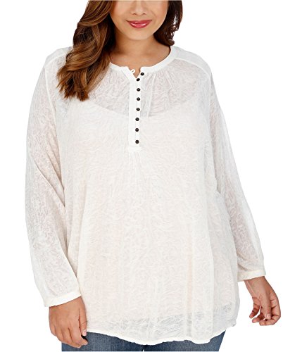 Lucky Brand Women's Novelty Mixed Knit Top