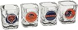 NFL Four Piece Square Shot Glass Set (Individual Logos)