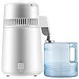 Water Distiller, 1.1 Gal Distilled Water Machine, 750W Pure Water Distilling w/BPA Free Plastic Container, Water Distillation Kit w/Button, Countertop Distilled Water Maker for Home