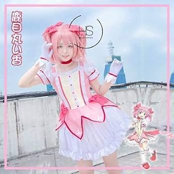 魔法少女まどかマギカ まどマギ 鹿目まどか コスプレ 衣装 ウィッグセット 鹿目まどか コスチュームセット 魔法少女Ver. [魔法少女まどか