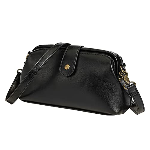 Sac une épaule la mode en cuir souple pour femme au design vintage