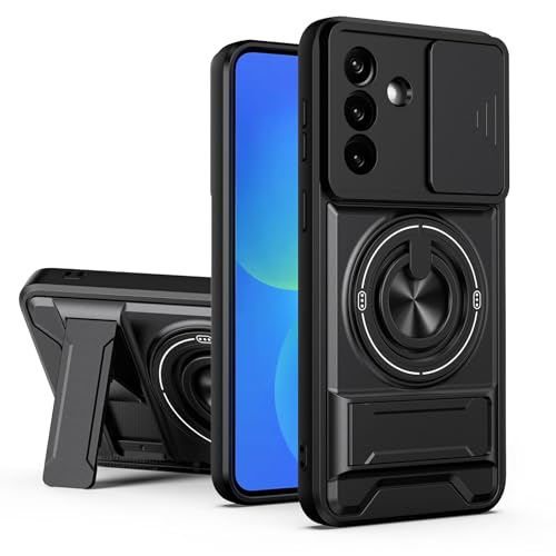 Coque Samsung S23 FE 5G antichoc avec lentille coulissante de protection noire
