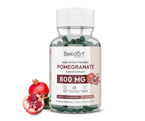 Bekdorf Pomegranate Purified Extract - 800 MG for Enhanced Wellness Supports | 60s Vegan Capsules