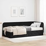 Matériau en velours : Habillé de velours luxueux, ce cadre de lit respire le chic. Sa texture douce en fait un lieu accueillant pour se reposer. Son design soigné complète tous les styles d'intérieur.