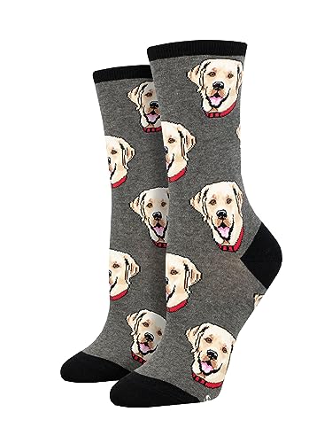 Chaussettes Labrador Crew femme Socksmith mi-hautes en maille souple