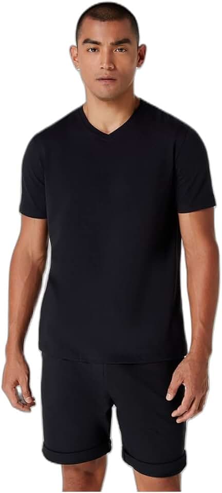 Camiseta MM Regular gola V Hering Masculino
