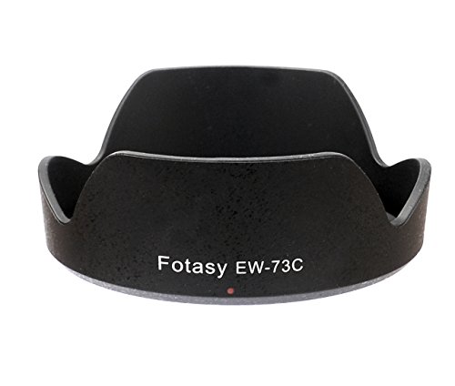 Fotasy Bayonet Lens Hood for Canon EF-S 10-18mm f/4.5-5.6 IS STM Lens, replaces Canon EW-73C