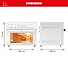 Tagars Forno Friggitrice Ad Aria Calda XXL Da 30 Litri Con Display Digitale Multifunzione, Sistema A Riscaldamento Rapido, 18 Programmi Di Cottura, Timer e Temperatura Regolabili 1800 W