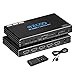 Produktbild 4K 120Hz HDMI 2.1 Switch 4x1 Audio Extractor VRR ALLM HDCP2.3 ARC HDR10+ CEC Optical SPDIF und 3.5mm AUX Audio Out,HDMI Auto Switch 4 IN 1 Out IR Remote Dolby Digital EDID für PS5 Xbox NVIDIA