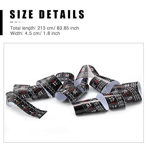 Tatuo Growth Chart Wall Labels Height Indicator Tape Ruler Growth Chart Decor Height Indicator Adhesive Ruler for Home Room Measuring (Black)