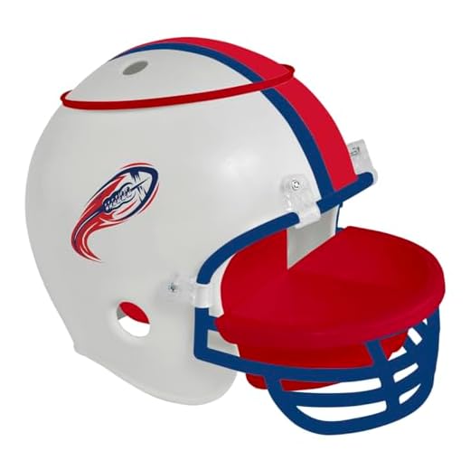 Snackhelm American Football weiß | Snackschale | American Football | Football | Popcorneimer | Chips | Snacks | Snackbox | Snackteller | Dipschalen