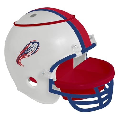 Gedalabels Casco para aperitivos, diseño de fútbol americano, color blanco, cuenco para aperitivos, plato para aperitivos, platos para salsas