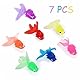 Künstliche Bewegliche Fische 7 Stück Plastik Schwimmende Fische Schwimmende Goldfisch Schwimmende Fisch Weiche Goldfisch Kinder Simulation Fische Für Kinder Spielzeug Badespielzeug,aquarium Dekoration