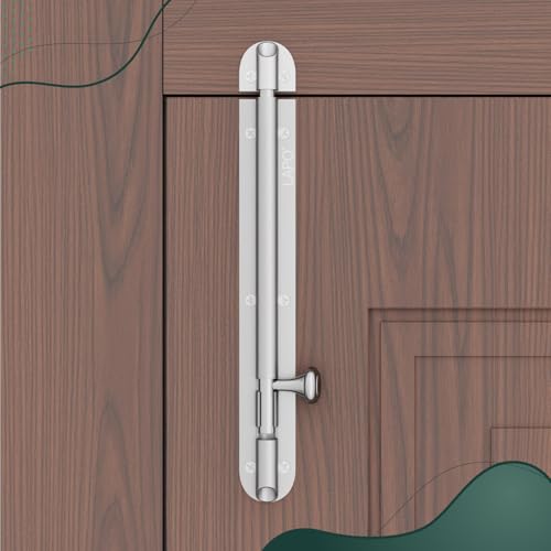 Image of LAPO 8 Inch Tower Bolt for Kitchen, Bedroom, Bathroom & Windows, Heavy-Duty Aluminium Chitakni Set with Screws (Matt Finish, Pack of 1)