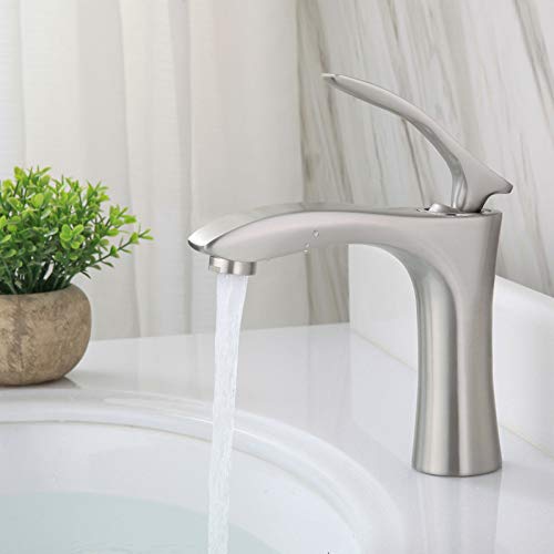 Mitigeur de salle de bain en inox 304 pour robinet de bassin à trou unique chaud froid