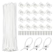 100 Piezas Bridas Plástico Blancas, Bridas para…