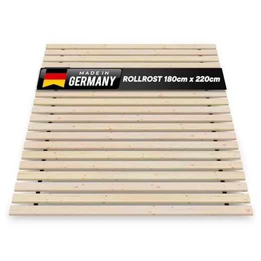 TUGA - Holztech Rollrost 180x220cm - 300 kg Lattenrost Rolllattenrost Premium Qualitätsarbeit aus Deutschland