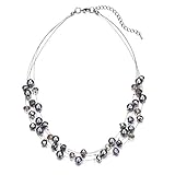 Layered Choker Freshwater Pearl Necklace - Fashion Jewelry Necklace Gifts For Women Girls Mom (15-Gr