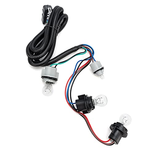 Right Passenger Side Rear Tail Light Assembly Compatible With 2003-2006 Chevy Silverado 1500 2500 3500 Tail Light Rear Brake Lamps Replacement Taillights With Bulbs #TOP6