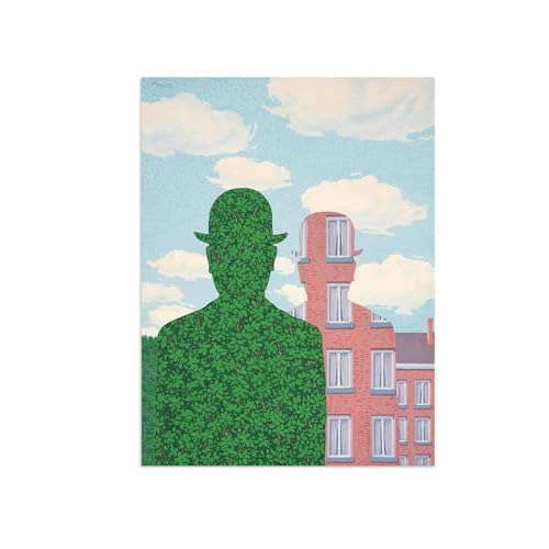 Reproduction Magritte sur toile sans cadre pour habiller un mur nu