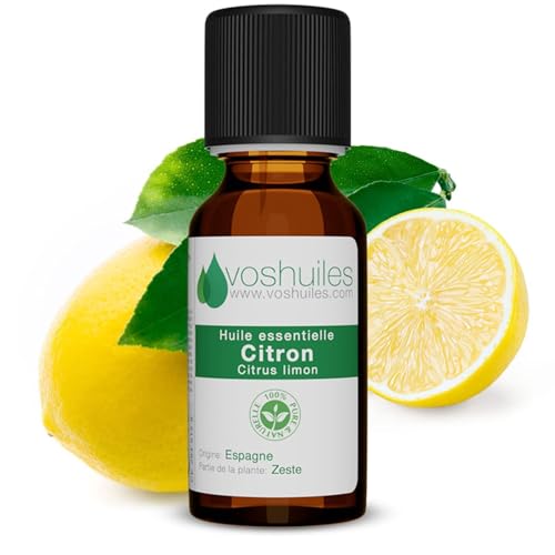 Voshuiles - Huile Essentielle Citronnelle - 250ml - 100% Pure et Naturelle - HEBBD - Utilisation en Massage dans Huile Végétale - Parfum Très Aromatique - Traçabilité et Qualité - Entreprise Française