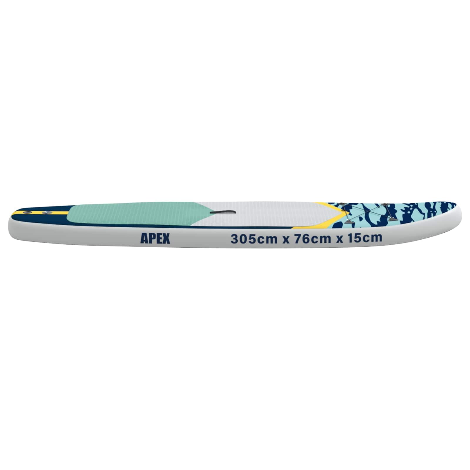 Aufblasbares Stand Up Paddle Board HYDROS x x, PVC SUP für Erwachsene, mit Paddel, Pumpe, Leash, Finne, Tragetasche, stabil für See Meer Fluss und Strand