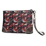 Occasioni versatili: la nostra borsa da polso con stampa di stivali da cowboy con teschio rosso fuoco è un compagno ideale per ogni scenario. Dai viaggi allo shopping o a un romantico appuntamento notturno, queste piccole borse da donna passano senza sforzo tra l'uso diurno e serale. Perfetto come borsa da polso per le donne, si adatta anche a lavoro, affari ed eventi di viaggio splendidamente