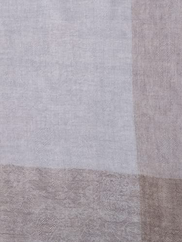 Zamour Large Woven Indian Scarf Shawl Prayer Wrap for Men, Faux Cashmere in 100% Wool4