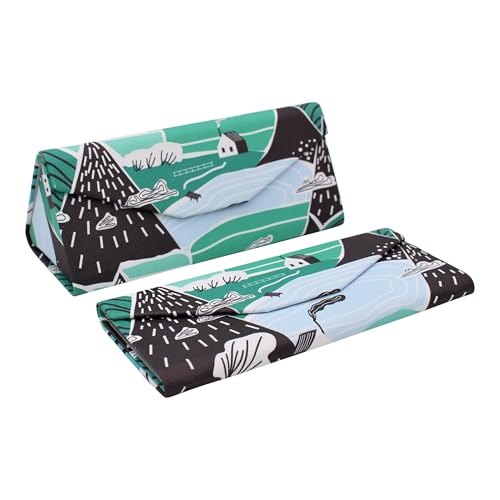 Image of Real Sic Glasses Case for Men and Women - Magnetic Folding Hard Shell Sunglass Holder - Inspired by Adorable Animals