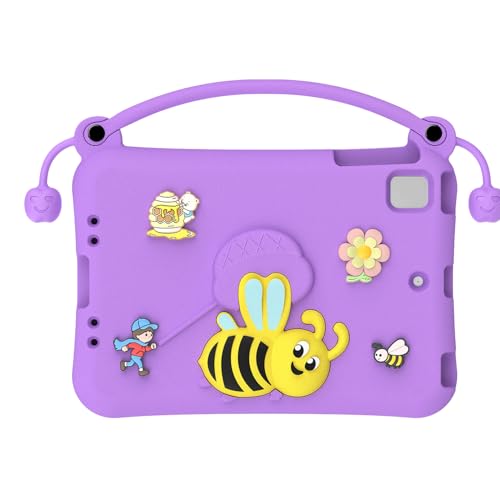 Funda para tableta infantil con diseño de abeja púrpura el regalo perfecto para niños