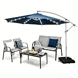 salon de jardin avec parasol pas cher ☀️ USAGE POLYVALENT POUR TOUS ESPACES EXTÉRIEURS : Combinaison tout-en-un design moderne s’intègre parfaitement dans terrasse, cour, balcon, bord de piscine et jardin. Ensemble fonctionnel et pratique, il crée un espace de repos et de loisirs confortable pour toutes les saisons.