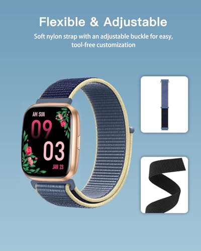 Correa deportiva de nylon para EGQINR H52 Smartwatch miniatura 4