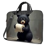 Photo Gallery cdss zaini per computer portatile, adorabile orso nero, con rotolo di carta igienica, borsa per laptop, zaino per laptop, borsa nera, colore, 29x38cm Photo Gallery cdss zaini per computer portatile, adorabile orso nero, con rotolo di carta igienica, borsa per laptop, zaino per laptop, borsa nera, colore, 29x38cm