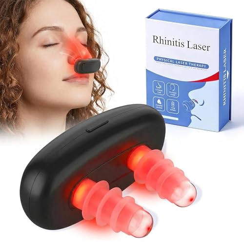 2026 Upgraded Portable Red Light Nasal Therapy Device for Nose & Sinus Comfort, USB Rechargeable Nasal Care Device with Soft Silicone Tips, Easy Home & Travel Use for Seasonal Relief