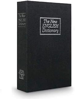 Book Safe with Combination Lock Dictionary Diversion Money Box, Portable Safe Box, Great for storing Money (Small, black)