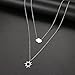 TUHYNTJTS Stainless Steel Sun Cloud Layered Models Necklace For Women Fashionable Exquisite Pendant Chain Party Friend Jewelry VHM4051
