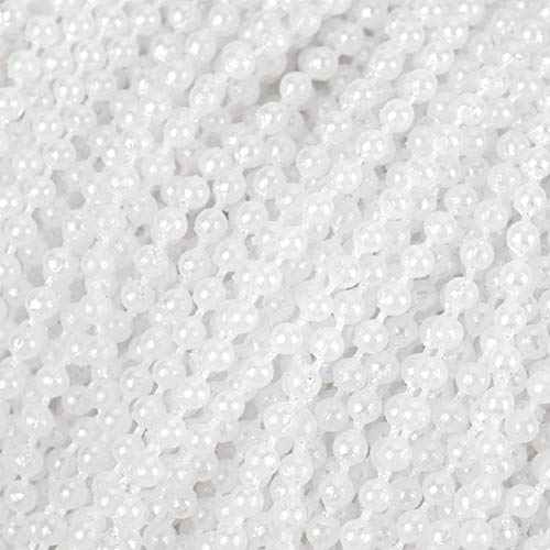 2.5mm 100m Pearl Bead Headdress Beads Wedding Garland Faux Pearls Beads for Home Party Wedding Pendant Decoration(White) - Image 4
