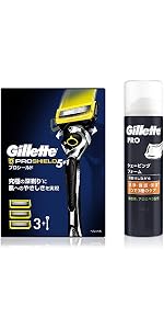 Amazon.co.jp: Gillette ジレット プロシールド 本体 替刃3個+