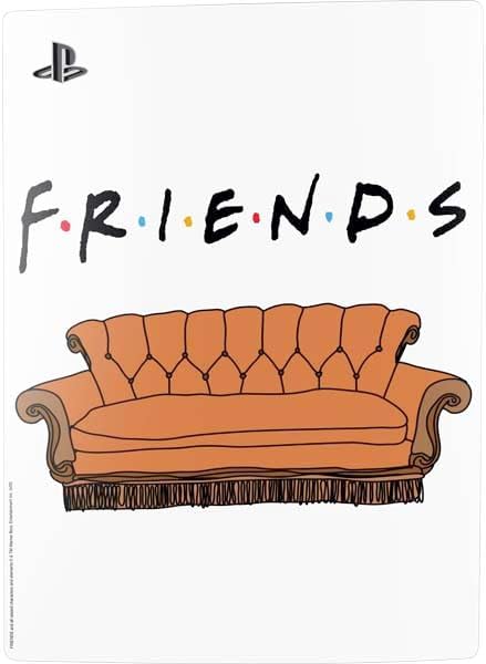 Skinit Decal Gaming Skin Compatible with PS5 Bundle - Officially Licensed Warner Bros Friends Couch Design