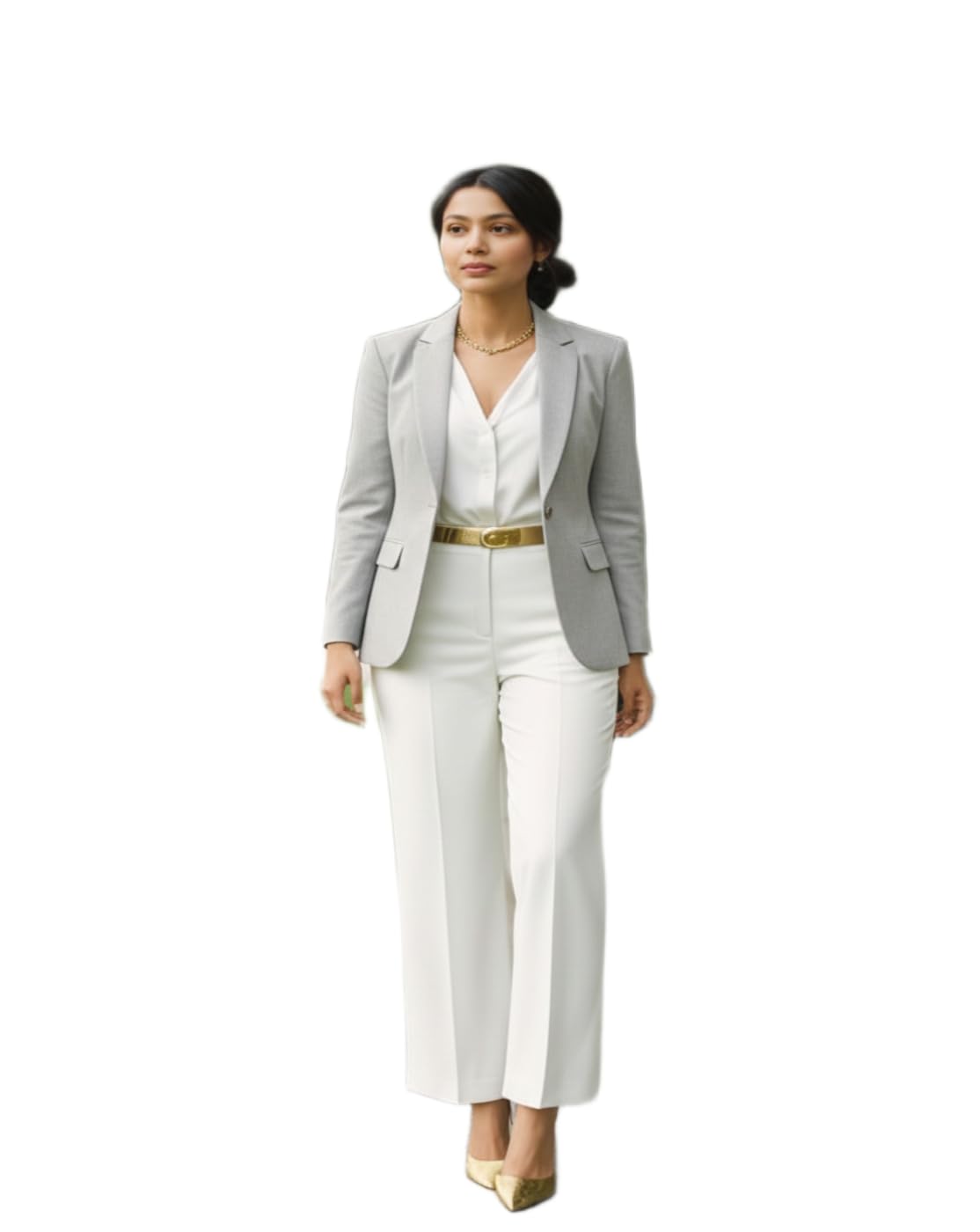 Women Solid Grey Blazer | Formal Office Wear Blazer for Women-image-9