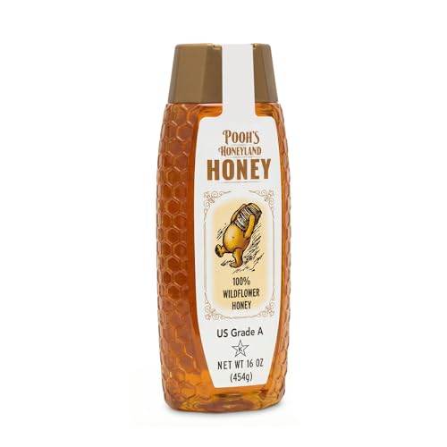 Miel pura salvaje 100% natural 454g botella exprimible