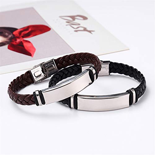 2 Pack Dainty Braided Leather WWJD Bracelet for Men Women Inspirational Religious Reminder Jewerly Gift for Him Her3