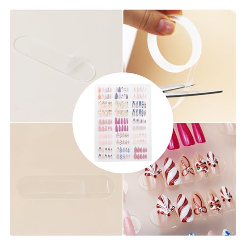 Image of Nails Storage Box with Stand for Fake Nail,Large Empty Nail Box Case Use for Press On Display & Storage,Nail holder for Painting Practice,Acrylic Nail Display Stand for Design Home
