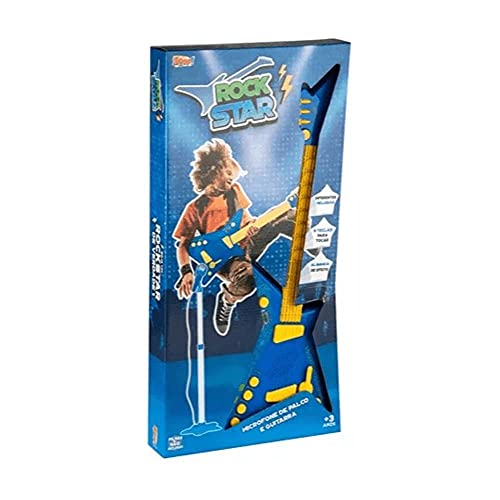 Rock Star Kit Guitarra + Microfone com Pedestal